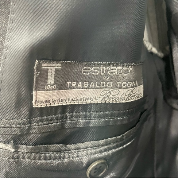 [45L/40W] Brooks Brothers Men’s Dark Grey 100% Wool 1818 Fitzgerald Suit Coat - Picture 9 of 14